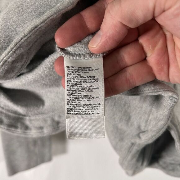 North Face Hoodie Women's Medium Grey Full Zip Drawstring Pockets Cotton Blend - Picture 8 of 8